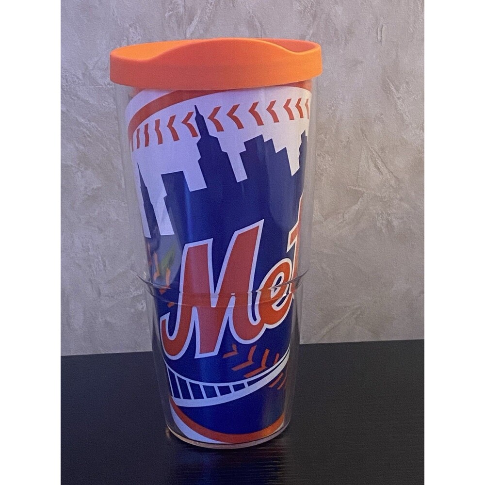 New york Mets Tervis tumbler with lid 24 oz double wall insulated hot/cold MLB